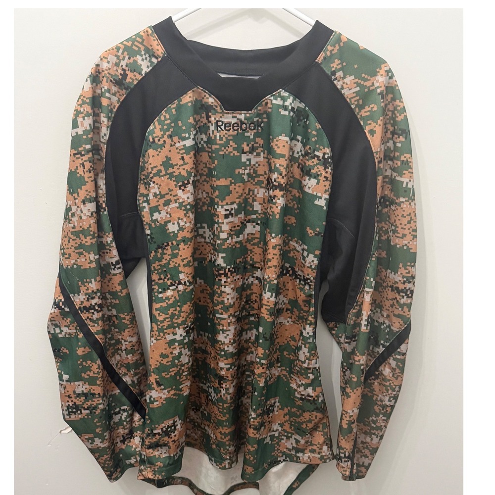 Reebok NHL Military Appreciation Digital Camo Hockey Practice Jersey Mens Large